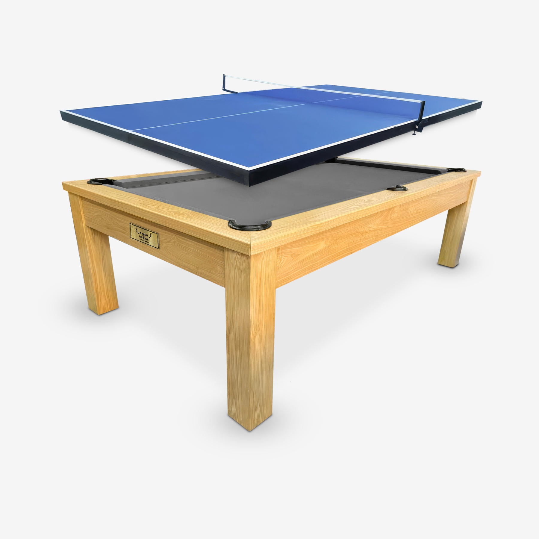 7ft Timber Dining Pool Table - Black Felt [ON BACKORDER FOR EARLY DEC]