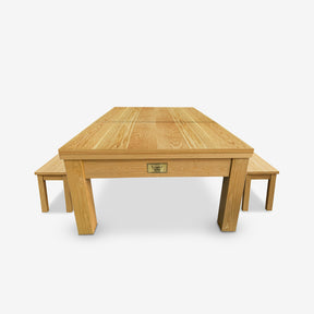 7ft Timber Dining Pool Table - Black Felt [ON BACKORDER FOR EARLY DEC]