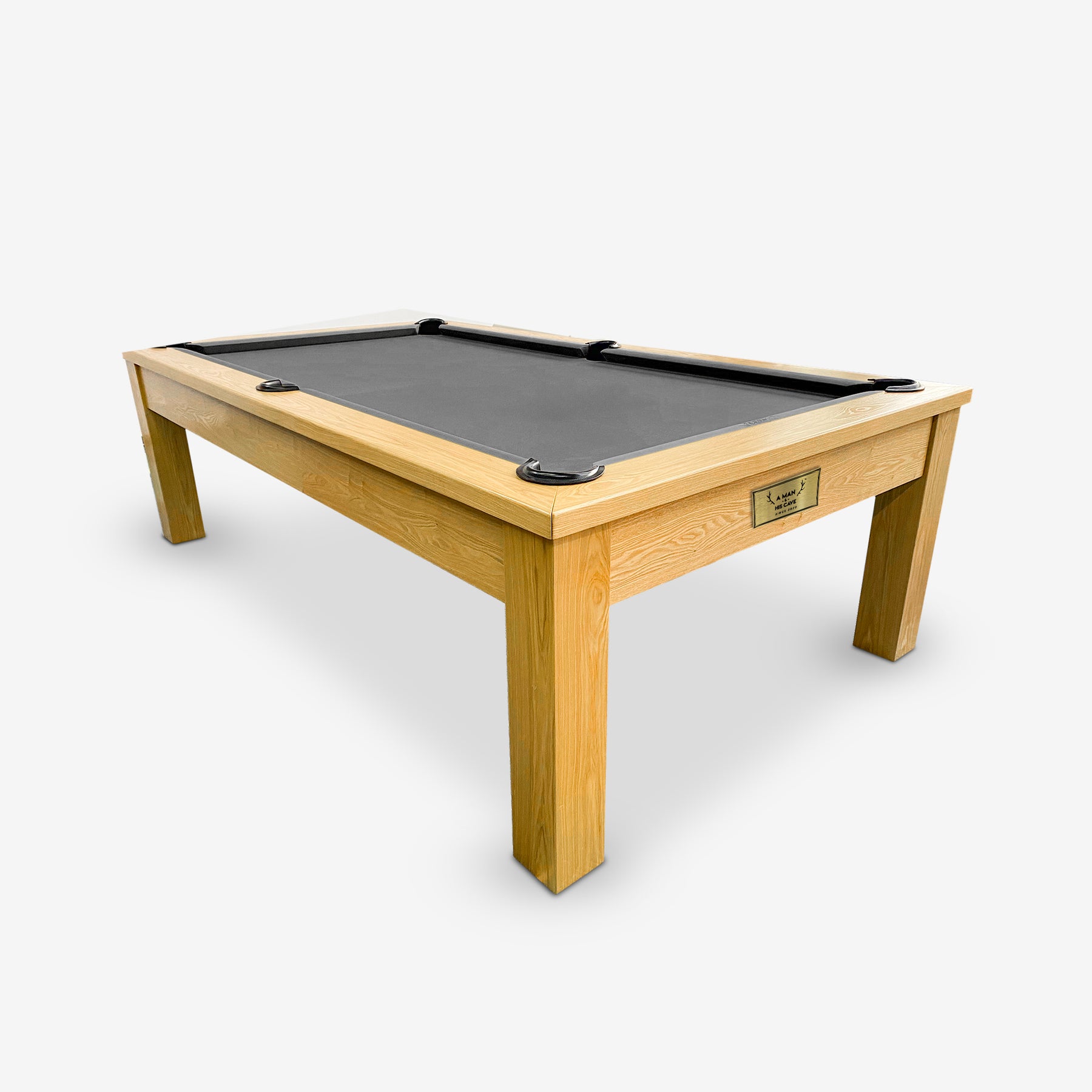 7ft Timber Dining Pool Table - Black Felt [ON BACKORDER FOR EARLY DEC]
