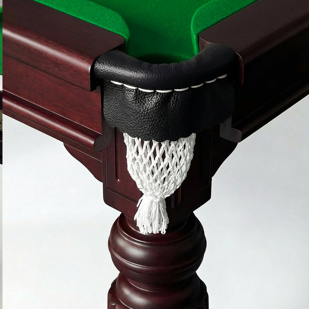 8ft slate pool table walnut frame green felt Australia