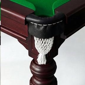 Solid Oak 8ft Slate Pool Table - Walnut Frame/Green Felt [SHIPS IN 5 WEEKS]