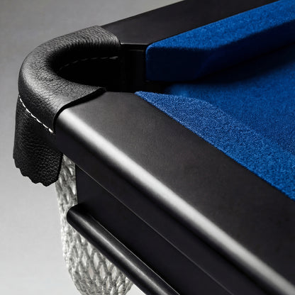 8ft slate pool table black frame blue felt Australia