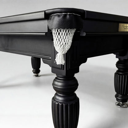 8ft slate pool table black frame blue felt Australia
