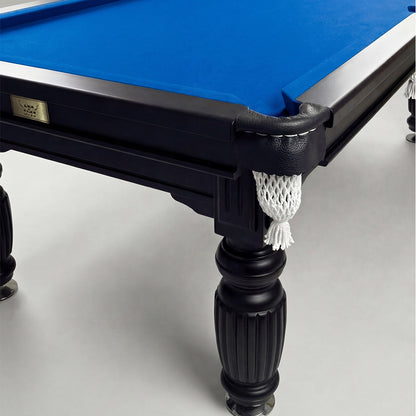 8ft slate pool table black frame blue felt Australia