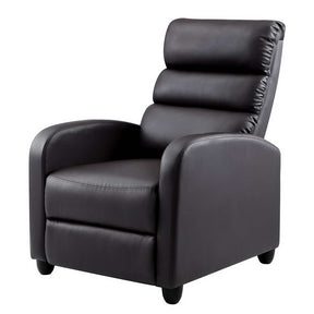 Furniture > Living Room - Artiss Luxury Recliner Chair Chairs Lounge Armchair Sofa Leather Cover Brown