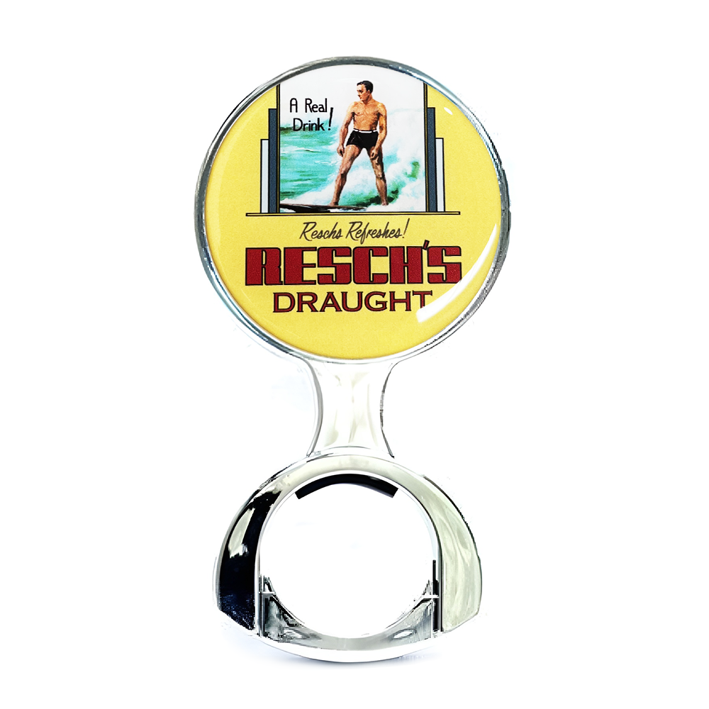 Resch's Draught - 73 mm Chrome Decal Holder