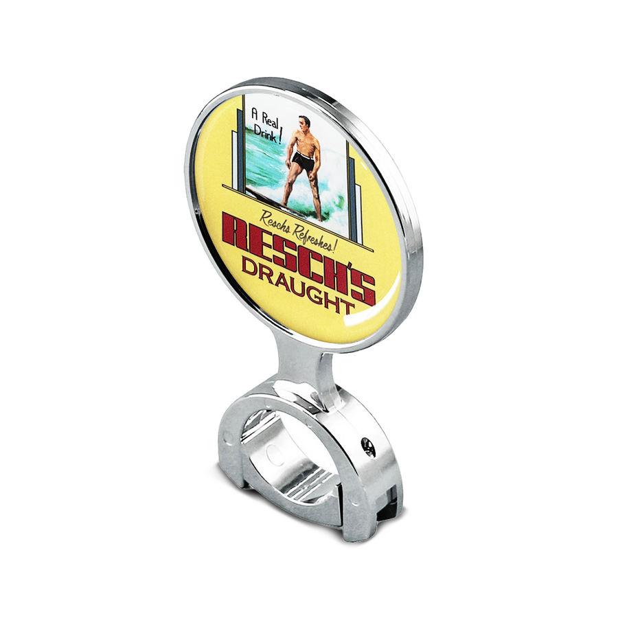Resch's Draught - 73 mm Chrome Decal Holder