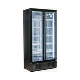 Rhino 2 Door Black Commercial Upright Triple Glass Door Bar Fridge Ultra Energy Efficient - Model SGT2-BS