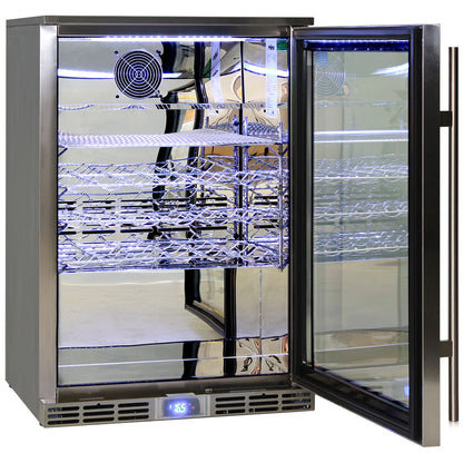 Rhino Glass Door 129L Alfresco Bar Fridge with LOW E Glass