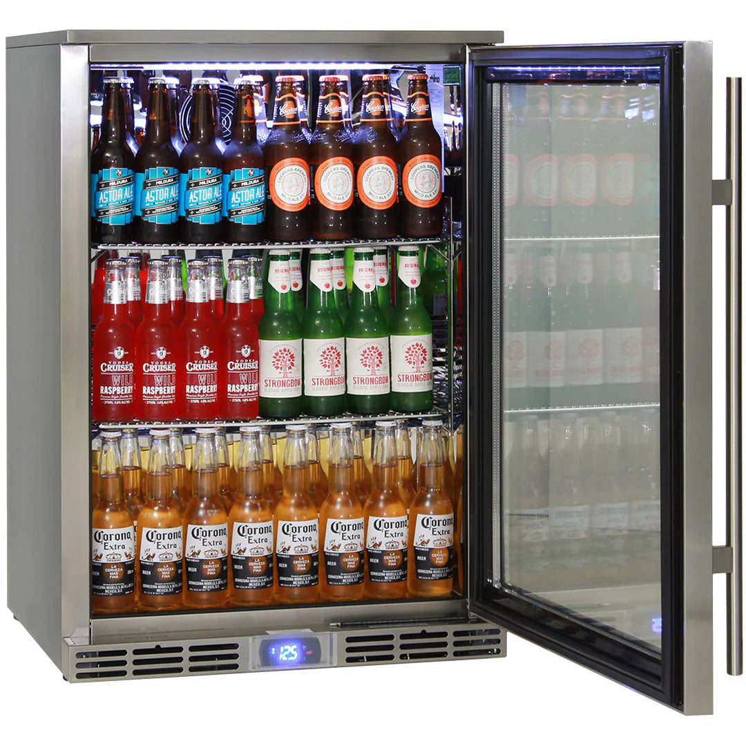 Rhino Glass Door 129L Alfresco Bar Fridge with LOW E Glass