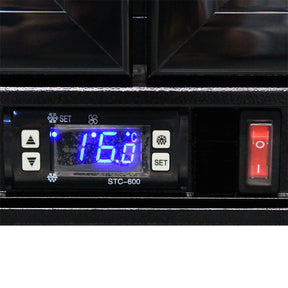 Rhino Night Club Commercial Multi Light Coloured Black 2 Door Bar Fridge (ON BACKORDER FOR MID JUL)