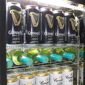 Rhino Night Club Quiet Running Multi LED Light Coloured Bar Fridge (ON BACK ORDER FOR MID JUL)