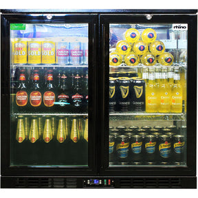 Rhino Night Club Quiet Running Multi LED Light Coloured Bar Fridge