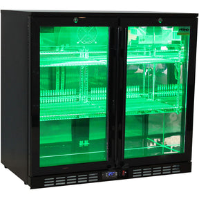 Rhino Night Club Quiet Running Multi LED Light Coloured Bar Fridge (ON BACK ORDER FOR MID JUL)