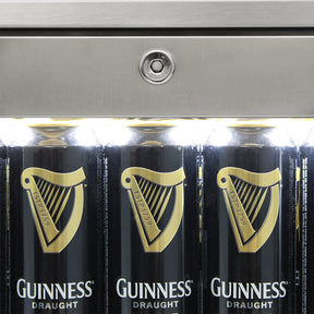 Rhino Stainless Steel 1 Heated Glass Door Bar Fridge With Low Energy Consumption - Left Hinged SG1L-HD