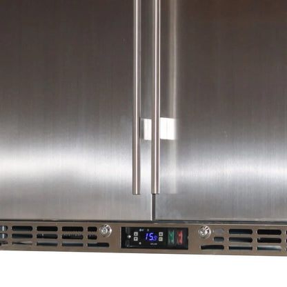 Rhino Stainless Steel 2 Door All Stainless Steel Bar Fridge