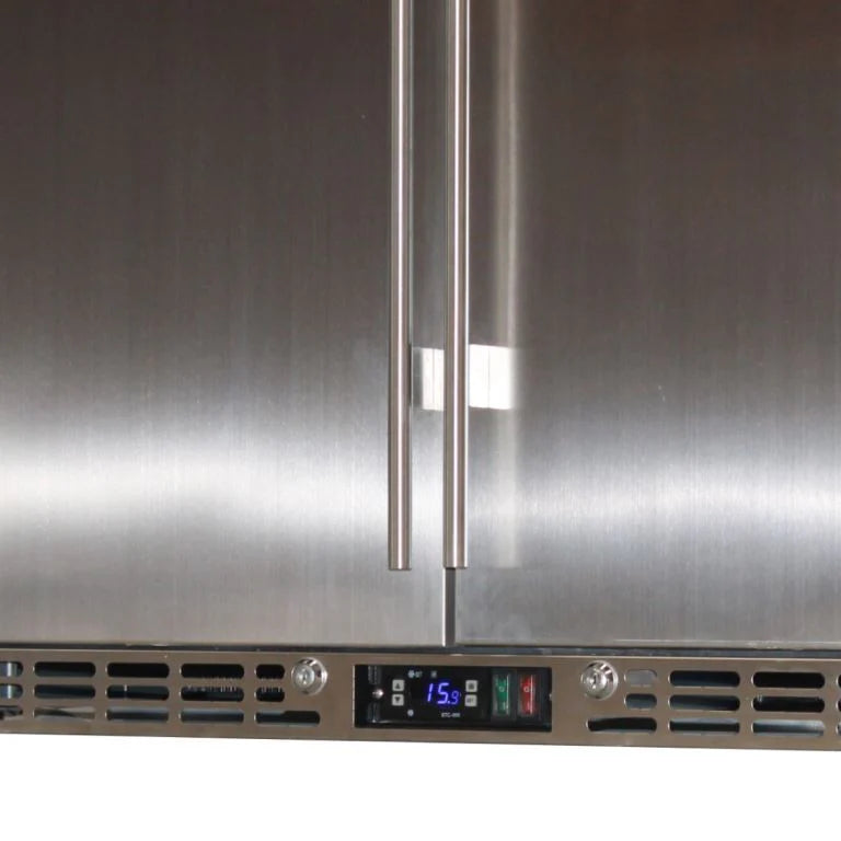 Rhino Stainless Steel 2 Door All Stainless Steel Bar Fridge