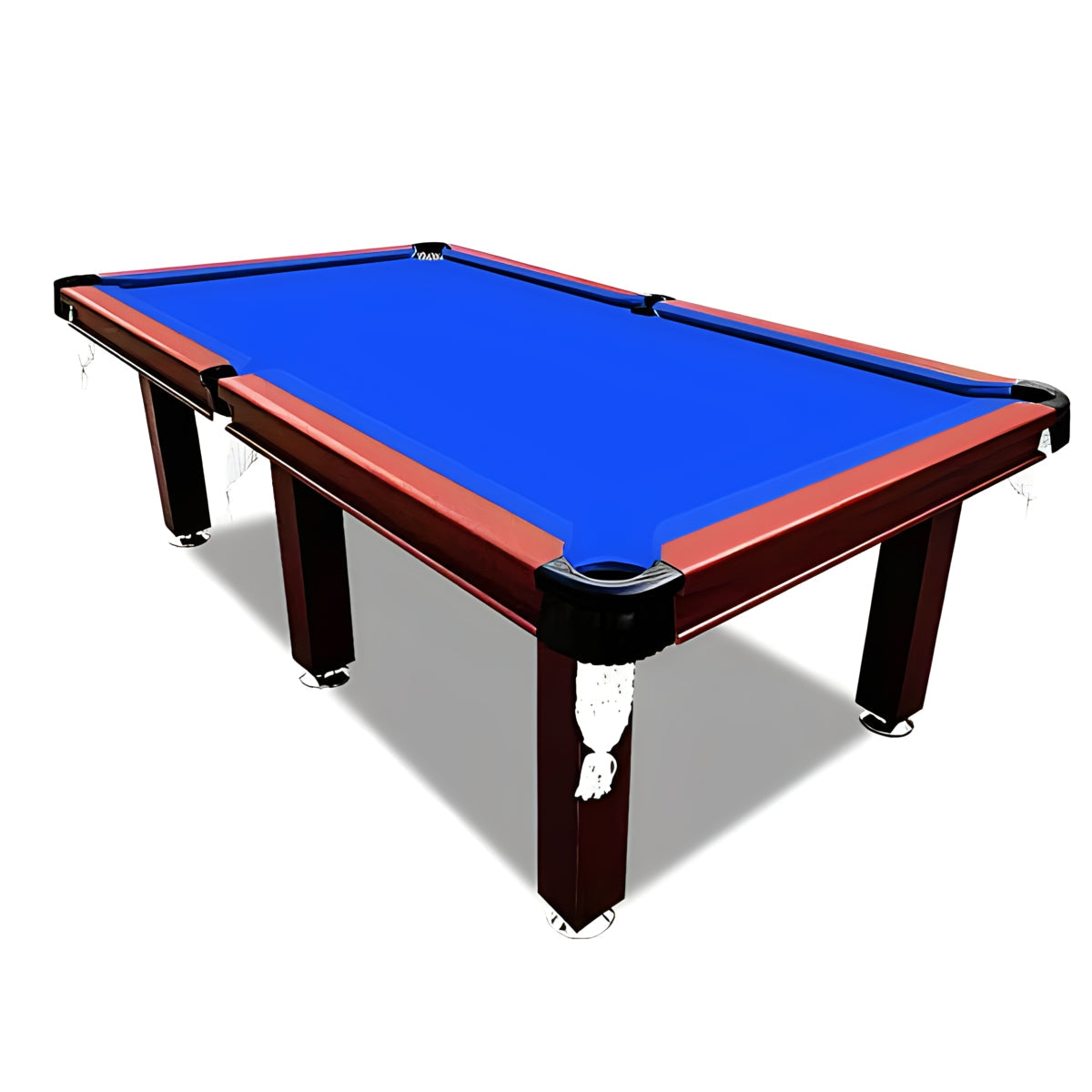 Pool Table - SMART SERIES 8FT MDF Blue Pool Table Snooker Billiards 6*Square Leg Accessory Kit