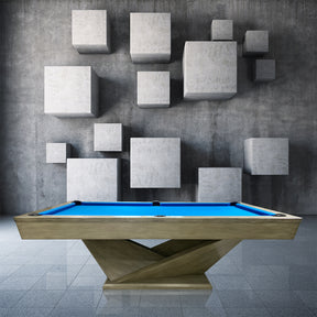 9FT Luxury Slate Billiard Table W/ Free Accessories Pool Table – Grey&Blue (ON BACK ORDER FOR THE 4TH JULY)