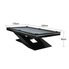 7FT Slate Billiard Table W/ Free Accessories Pool Table 25mm Slate – Black&Black (ON BACK ORDER FOR THE 4TH JULY)