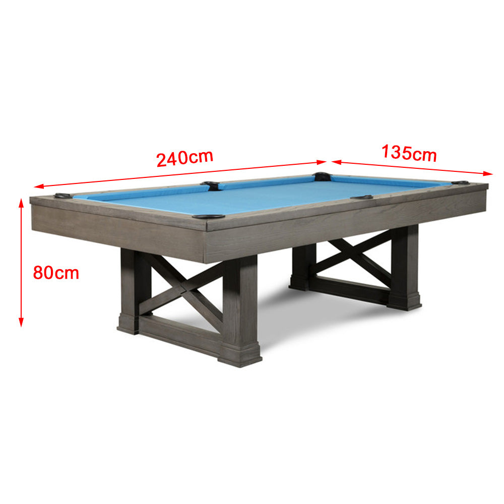 7FT Slate Billiard Table W/ Free Accessories Pool Table – Grey&Blue  (ON BACK ORDER FOR THE 4TH JULY)