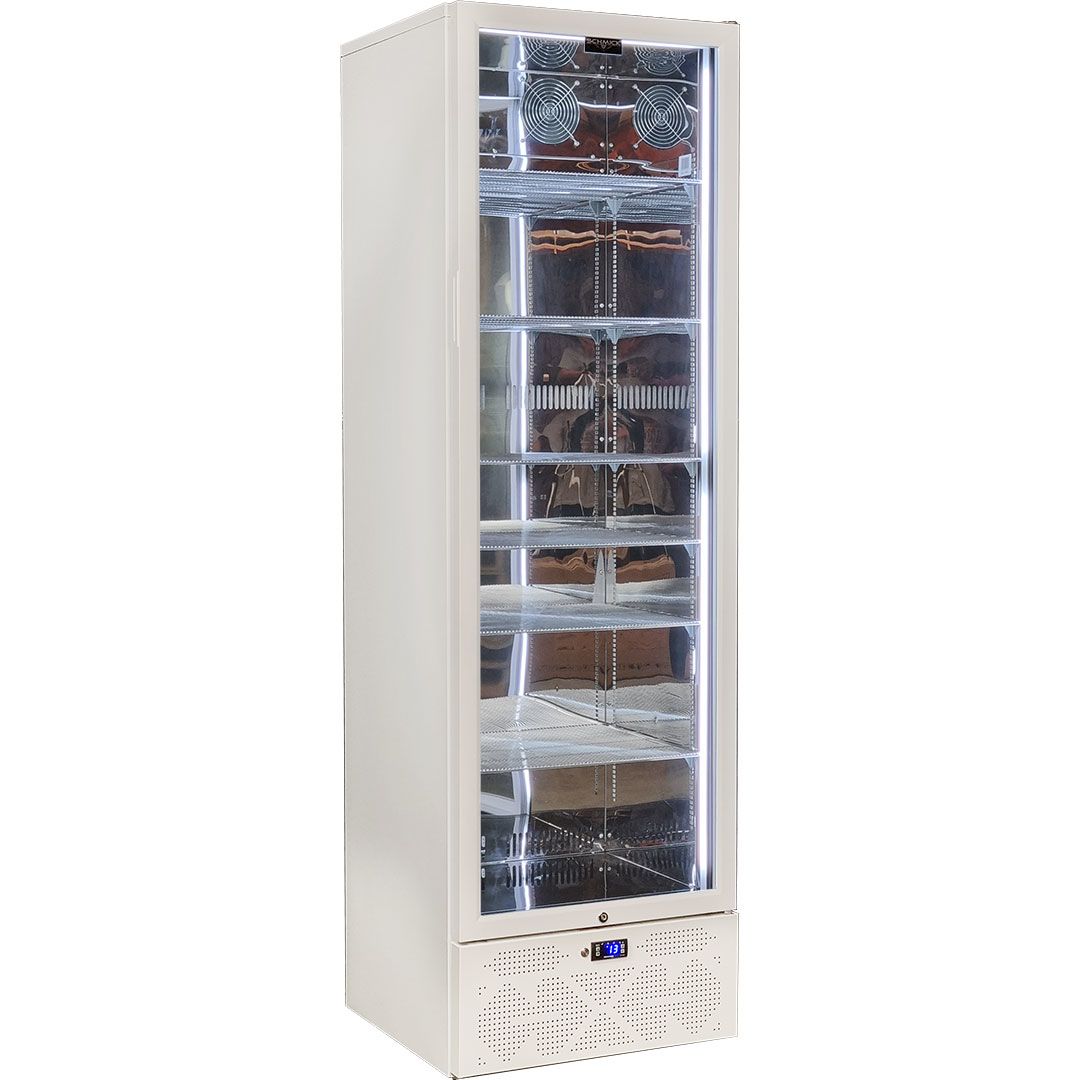 Schmick Classy Upright Heated Glass 1 Door Bar Fridge - Model SK422R-W-HD