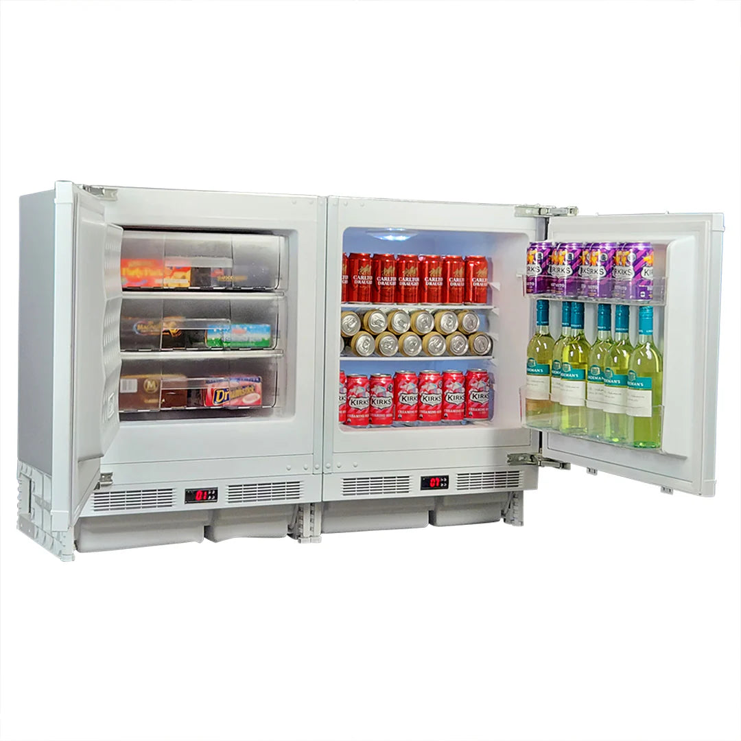 Schmick Matching Integrated Under Counter Built In Fridge And Freezer Combination - Model MC200-INT