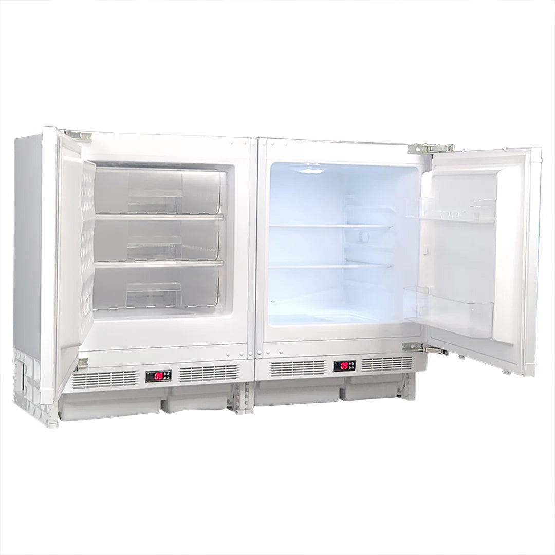 Schmick Matching Integrated Under Counter Built In Fridge And Freezer Combination - Model MC200-INT