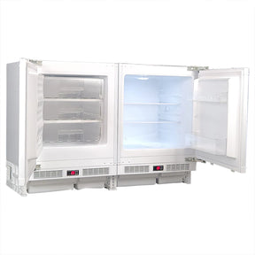 Schmick Matching Integrated Under Counter Built In Fridge And Freezer Combination - Model MC200-INT