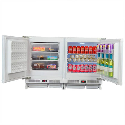 Schmick Matching Integrated Under Counter Built In Fridge And Freezer Combination - Model MC200-INT [ON BACK ORDER LATE JUNE]