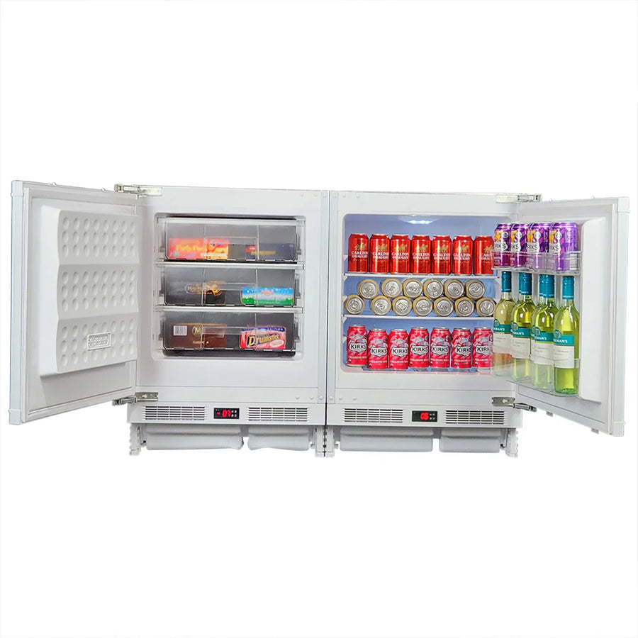 Schmick Matching Integrated Under Counter Built In Fridge And Freezer Combination - Model MC200-INT [ON BACK ORDER LATE JUNE]