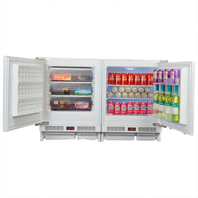 Schmick Matching Integrated Under Counter Built In Fridge And Freezer Combination - Model MC200-INT