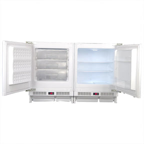 Schmick Matching Integrated Under Counter Built In Fridge And Freezer Combination - Model MC200-INT