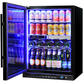 Schmick Quiet Running Front Venting Under Bench Heated Glass Door Bar Fridge - Model SK156L-B-HD