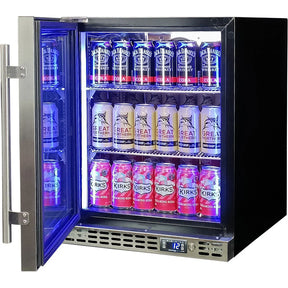 Schmick Quiet Running Front Venting Under Bench Heated Glass Door Bar Fridge - Model SK86L-HD