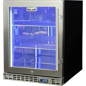 Schmick Quiet Running Front Venting Under Bench Heated Glass Door Bar Fridge - Model SK86L-HD