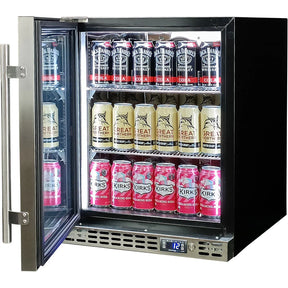 Schmick Quiet Running Front Venting Under Bench Heated Glass Door Bar Fridge - Model SK86L-HD