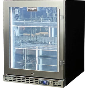 Schmick Quiet Running Front Venting Under Bench Heated Glass Door Bar Fridge - Model SK86L-HD