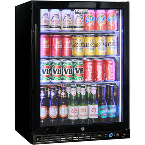 Schmick Quiet Running Front Venting Under Bench Triple Glazed Glass Door Bar Fridge - Model SK156R-B