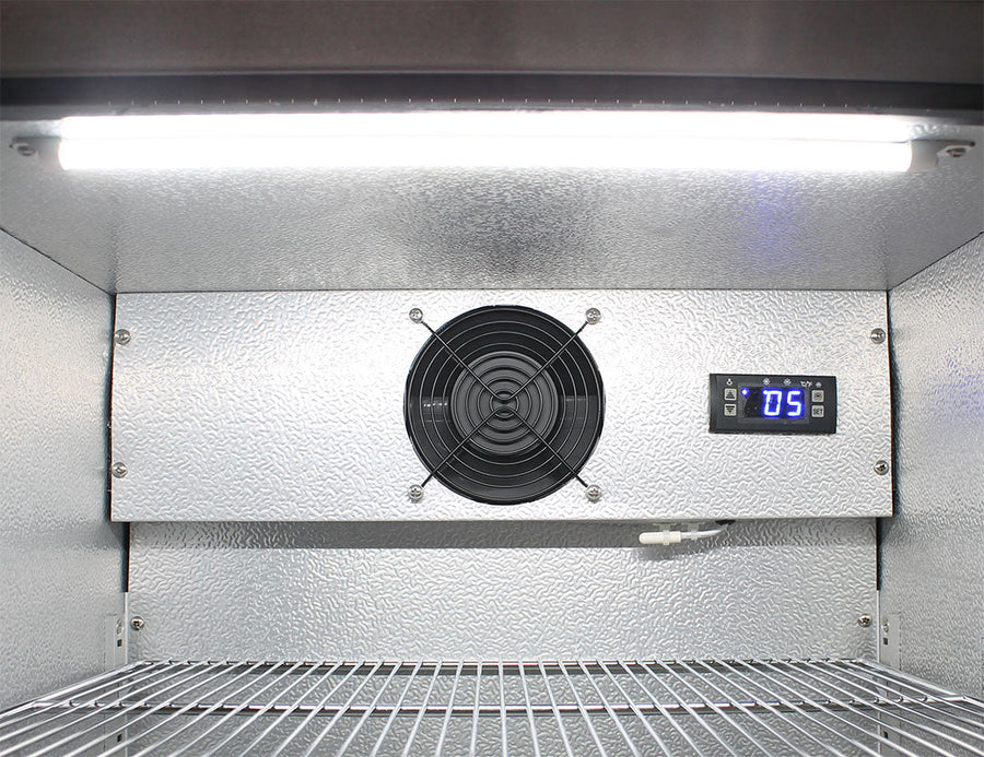 Schmick 304 Stainless Steel Bar Fridge Tropical Rated With Heated Glass and Triple Glazing Model SK118L-SS