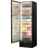 Schmick Classy Upright Heated Glass 1 Door Bar Fridge - Model SK422L-B-HD (ON BACK ORDER END AUG 2024)