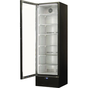 Schmick Classy Upright Heated Glass 1 Door Bar Fridge - Model SK422L-B-HD (ON BACK ORDER END AUG 2024)
