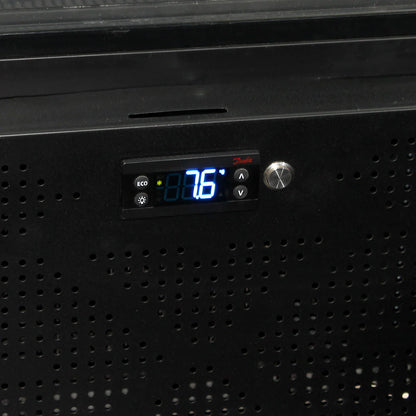 Schmick Classy Upright Heated Glass 1 Door Bar Fridge - Model SK422L-B-HD (ON BACK ORDER END AUG 2024)