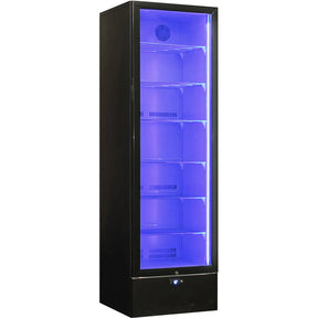 Schmick Classy Upright Heated Glass 1 Door Bar Fridge - Model SK422L-B-HD (ON BACK ORDER END AUG 2024)