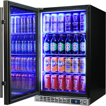 Schmick Quiet Running Front Venting Under Bench Glass Door Bar Fridge Heated Glass Model SK126L-HD