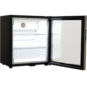 Schmick Glass Door Mini Bar Accommodation Fridge Quiet Running With Shallow Depth Model SK55-SS