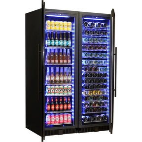 Schmick Matching Upright Glass Door Beer And Wine Refrigerator Combination Model BD425-Combo-B