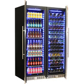 Schmick Matching Upright Glass Door Beer And Wine Refrigerator Combination Model BD425-Combo