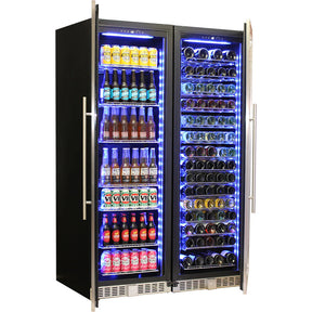Schmick Matching Upright Glass Door Beer And Wine Refrigerator Combination Model BD425-Combo