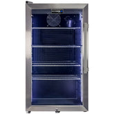 Schmick Outdoor Triple Glazed Alfresco Bar Fridge With Led Strip Lights. Lock and LOW E Glass. Indoor use also perfect! - Model HUS-SC88L-SS